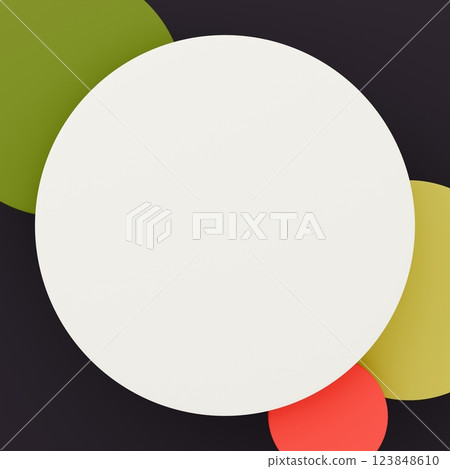 3D background material_circle_colorful 3D background material_circle_colorful 123848610