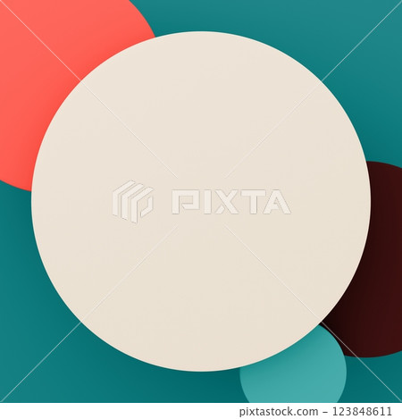 3D background material_circle_colorful 3D background material_circle_colorful 123848611