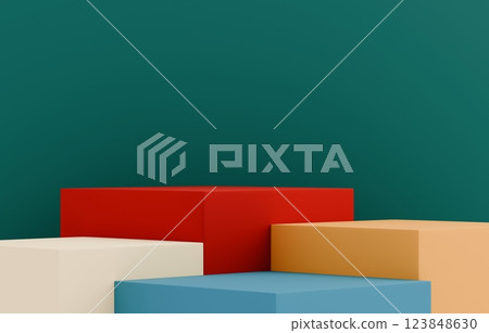 3D background material_rectangle_colorful 123848630