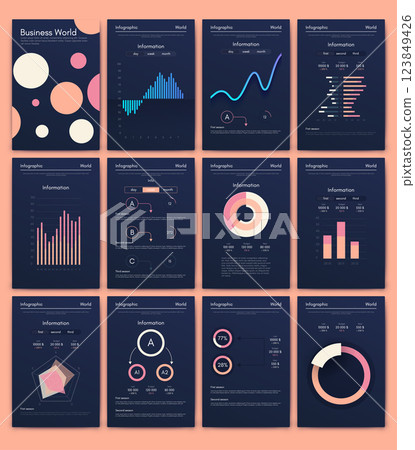 Vector graphics infographics with mobile phone. Template for creating mobile applications, workflow layout, diagram, banner, web design, business reports Vector graphics infographics with mobile phone. Template for creating mobile applications, workflow layout, diagram, banner, web design, business reports 123849426