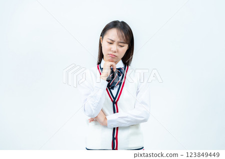 Suffering girls high school students 123849449