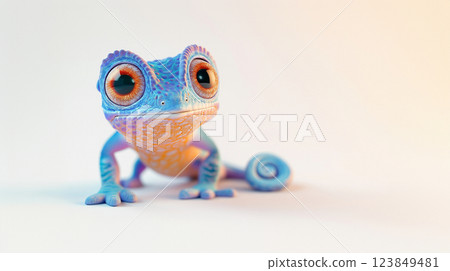Exotic Animal "Chameleon" 123849481