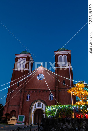 Urakami Cathedral Christmas Illumination [Nagasaki City] 123849829