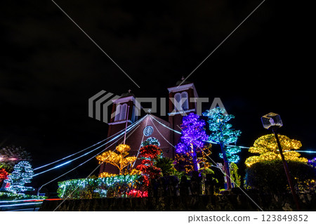 Urakami Cathedral Christmas Illumination [Nagasaki City] 123849852