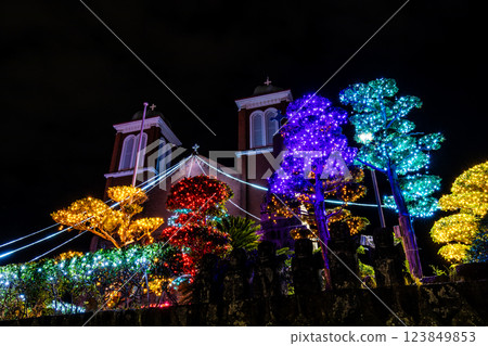Urakami Cathedral Christmas Illumination [Nagasaki City] 123849853