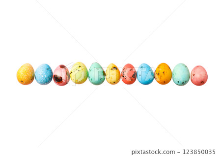 PNG, Easter, set of painted Easter eggs, isolated on white background PNG, Easter, set of painted Easter eggs, isolated on white background 123850035