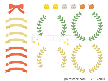 Crowns, laurels and ribbons 13 123852001