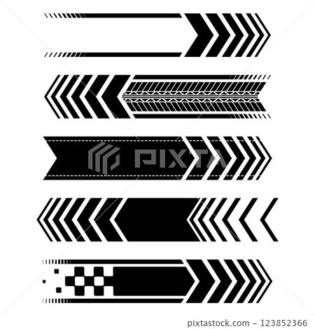 Arrow halftone checkered strip lines 123852366