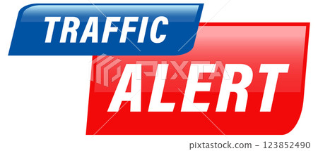Traffic Alert Notification Graphic 123852490