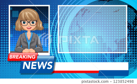 Animated News Broadcast Template 123852498