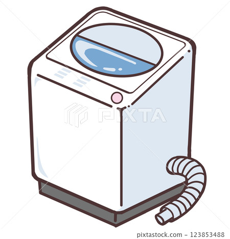 全自動洗衣機清洗圖解 123853488