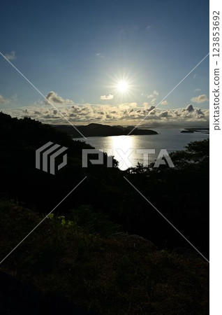 從米子城眺望的景色 從米子城眺望的景色 123853692