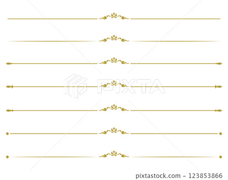 Antique ornament line set 123853866