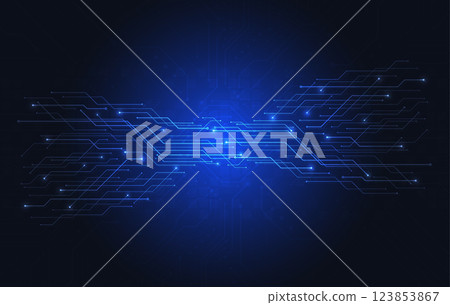 Abstract background with technology circuit board texture. Electronic motherboard illustration. Communication and engineering concept. Vector illustration 123853867