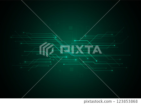 Abstract digital background with technology circuit board texture. Electronic motherboard illustration. Communication and engineering concept. Vector illustration 123853868