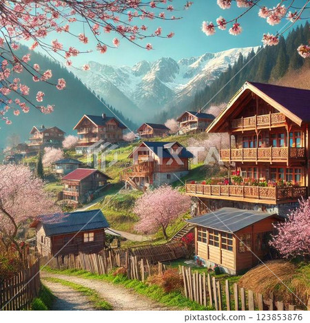 山屋插圖 123853876