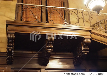 Interior decoration of a historic building 123853888