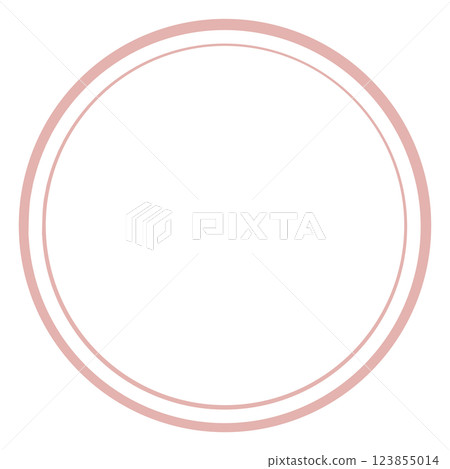 Pink simple circle frame Pink simple circle frame 123855014