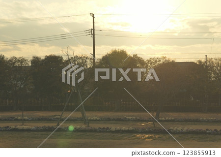 Cityscape at dusk Cityscape at dusk 123855913