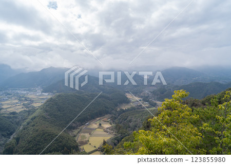 Rural landscape of Hinesho Oki (Okuyama Ameyama Nature Park) 123855980