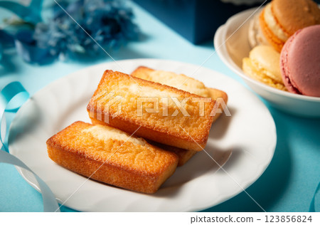 西式甜點：費恩傑和馬卡龍 123856824