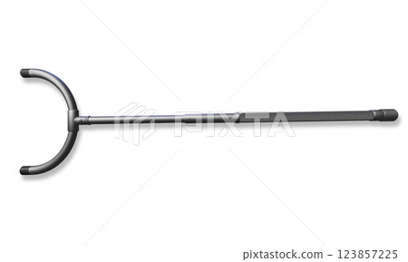 Sasumata (man catcher) on white background Sasumata (man catcher) on white background 123857225