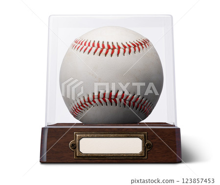 收藏盒中的棒球 收藏盒中的棒球 123857453