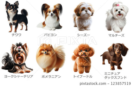 世界上的狗：小型犬 123857519