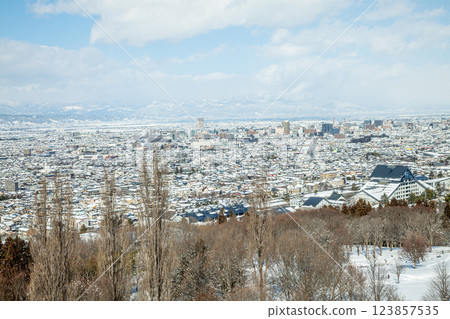 Snowy Yamagata city Snowy Yamagata city 123857535