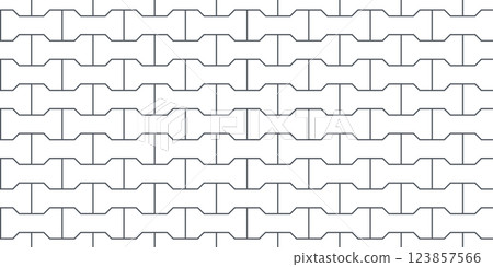 Pavement brick seamless pattern. Sidewalk floor texture. Street paver block road. Geometric brick tiles seamless pattern. Vector illustration isolated on white background Pavement brick seamless pattern. Sidewalk floor texture. Street paver block road. Geometric brick tiles seamless pattern. Vector illustration isolated on white background 123857566