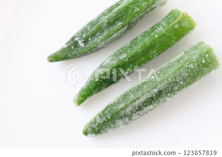 Frozen okra - 3:2 Frozen okra - 3:2 123857819