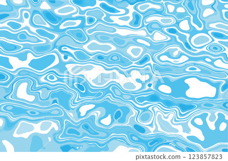 A retro pop white and light blue water surface image texture with beautiful shimmering marble patterns 123857823