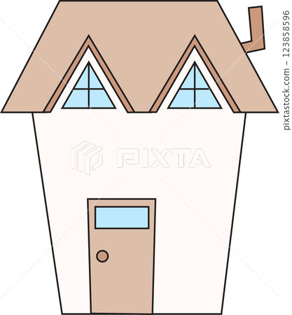 a house with a roof 123858596
