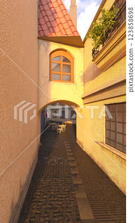 一座有鵝卵石的城市 123858698