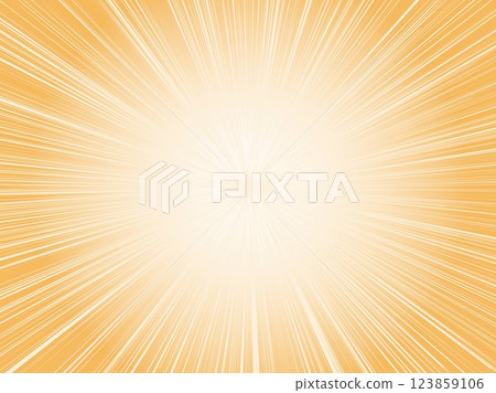 Intensely radiating concentrated lines background material_light orange 123859106