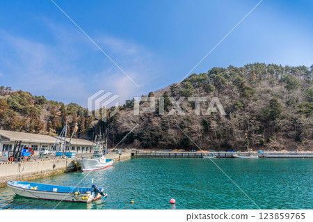 A small fishing port in Onagawa, Miyagi Prefecture A small fishing port in Onagawa, Miyagi Prefecture 123859765