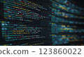 Abstract Modern tech of Programming code screen developer. C Programming Language of Computer script and Technology background of software. 123860022