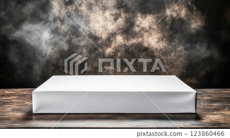 Blank box for product packaging presentation 123860466