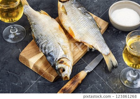 Tasty dried stockfish. Tasty dried stockfish. 123861268