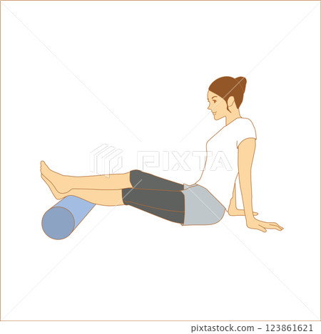 Woman using a stretch pole Stretch Pole Woman using a stretch pole Stretch Pole 123861621