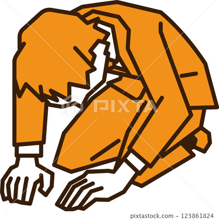 男員工/商人鞠躬 123861824