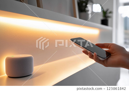 支持物聯網的家庭形象 123861842