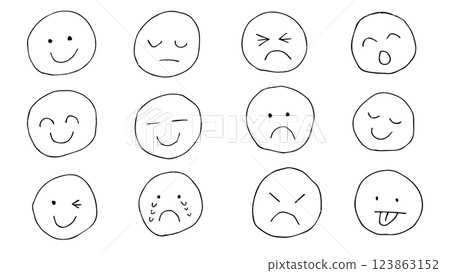 Facial Expressions Emoji Vector Facial Expressions Emoji Vector 123863152