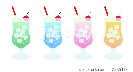 Cream soda set Cream soda set 123863183