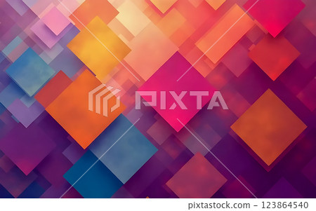 abstract background with colorful cubes 123864540