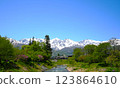 從白馬村眺望白馬山 123864610