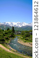 從白馬村眺望白馬山 123864612