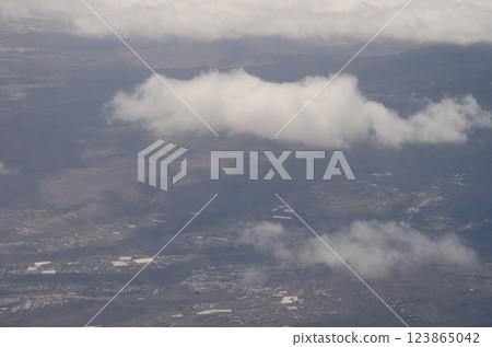 Clouds over Gran Canaria. 123865042