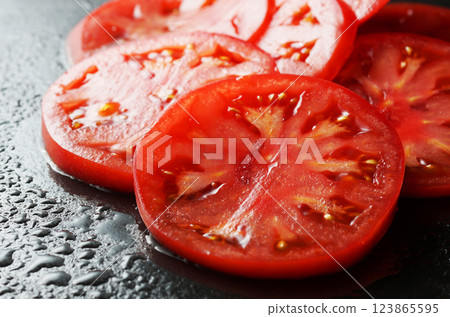 切片新鮮西紅柿 123865595