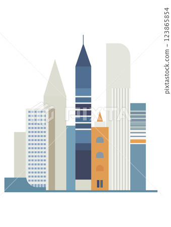 各種建築物插圖 123865854